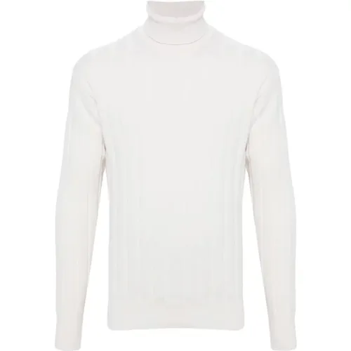 Weißer Rollkragenpullover , Herren, Größe: XL - Lardini - Modalova