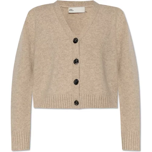 Cardigan mit V-Ausschnitt , Damen, Größe: L - TORY BURCH - Modalova