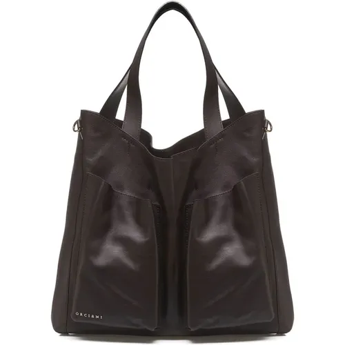 Leather Shoulder Bag Buys Notturno , female, Sizes: ONE SIZE - Orciani - Modalova