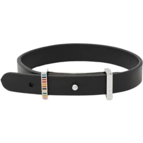 Schwarzes Lederarmband mit Signaturschnalle - PS By Paul Smith - Modalova