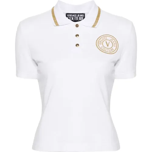T-Shirts & Polos for Women , female, Sizes: M, 2XS - Versace Jeans Couture - Modalova