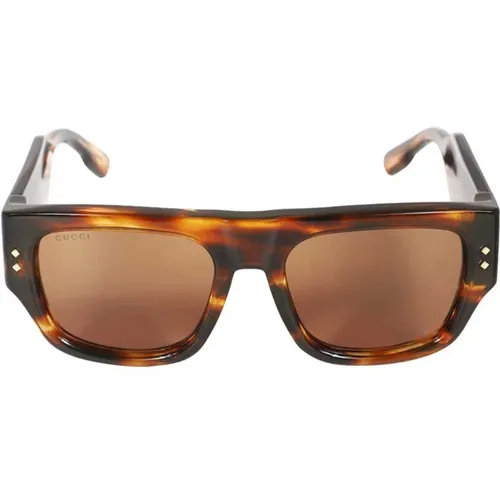 Sunglasses with Logo Detail , male, Sizes: 54 MM - Gucci - Modalova