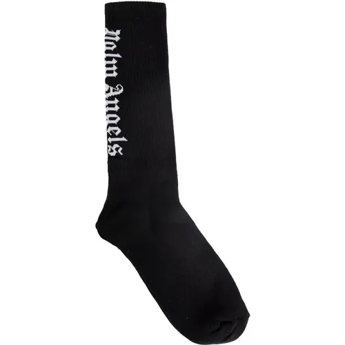 Classic Logo Long Socks , male, Sizes: S/M, L/XL - Palm Angels - Modalova