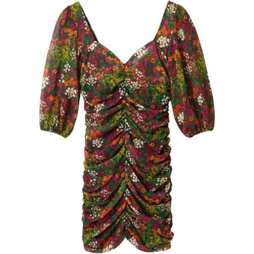 Floral V-Neck Dress , female, Sizes: XL, M, XS, L - Desigual - Modalova