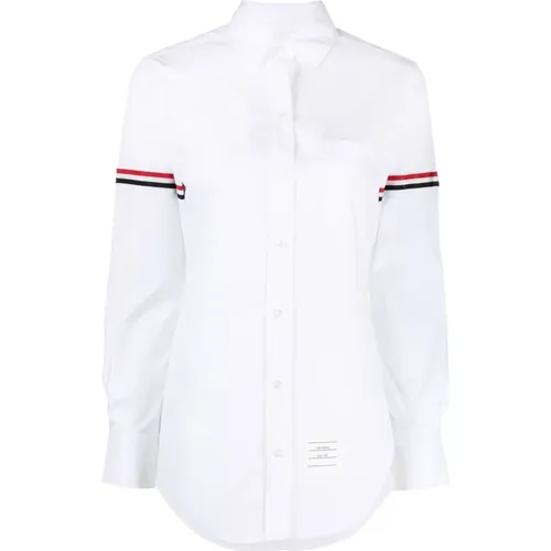 Ikonic Gestreiftes Hemd , Damen, Größe: 2XS - Thom Browne - Modalova