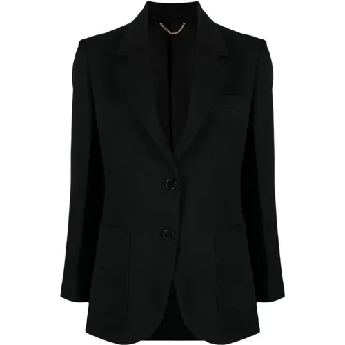 Gabardine Weave Jacket , female, Sizes: 2XS - Victoria Beckham - Modalova