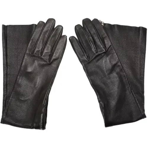 Pre-owned Leather gloves , female, Sizes: ONE SIZE - Chanel Vintage - Modalova