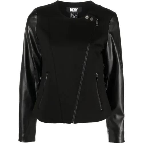 Moto Jacket Casual Style , female, Sizes: S - DKNY - Modalova