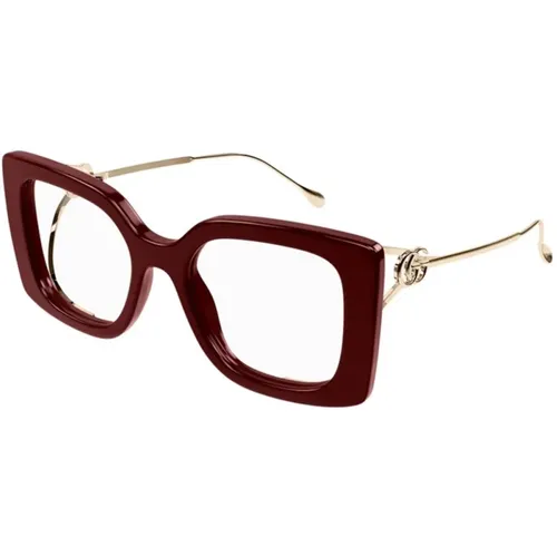 Burgundy Gg1567O 003 Sunglasses , female, Sizes: 52 MM - Gucci - Modalova