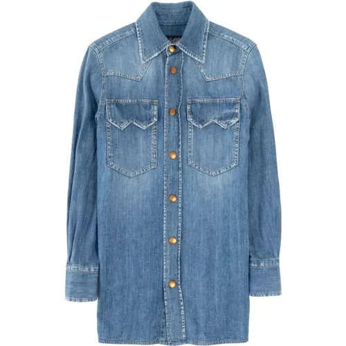 Denim OverShirt , female, Sizes: S - Seafarer - Modalova