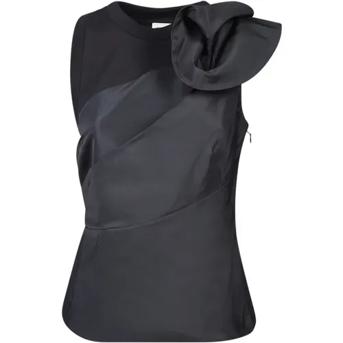 Ärmelloses Schwarzes Oberteil für Frauen , Damen, Größe: XS - alexander mcqueen - Modalova