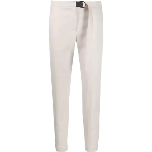 Luxurious Diagonal Cotton Pants , female, Sizes: M - BRUNELLO CUCINELLI - Modalova