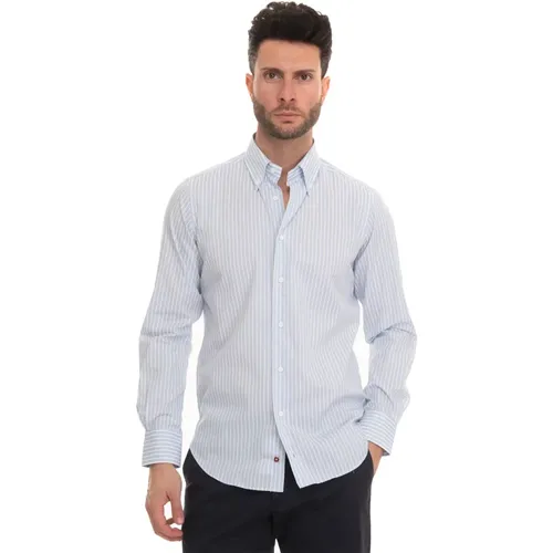 Striped Button-Down Casual Shirt , male, Sizes: S, M - Càrrel - Modalova