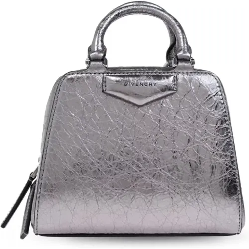 Metallic Finish Silver Bags with 4G Motif , female, Sizes: ONE SIZE - Givenchy - Modalova