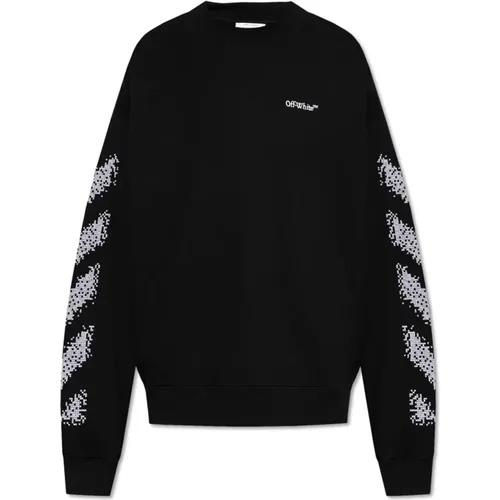 Sweatshirt mit Logo , Herren, Größe: L - Off White - Modalova