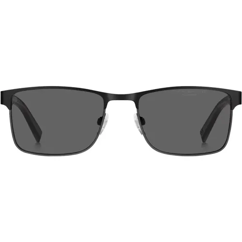Square Metal Frame Polarized Sunglasses , male, Sizes: 56 MM - Tommy Hilfiger - Modalova