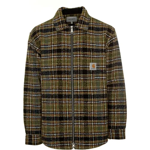 Bouclé Twill Overshirt mit Kentkragen , Herren, Größe: S - Carhartt WIP - Modalova