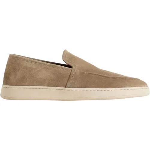 Frühling Taupe Wildleder Loafer Handgefertigt - Officine Creative - Modalova