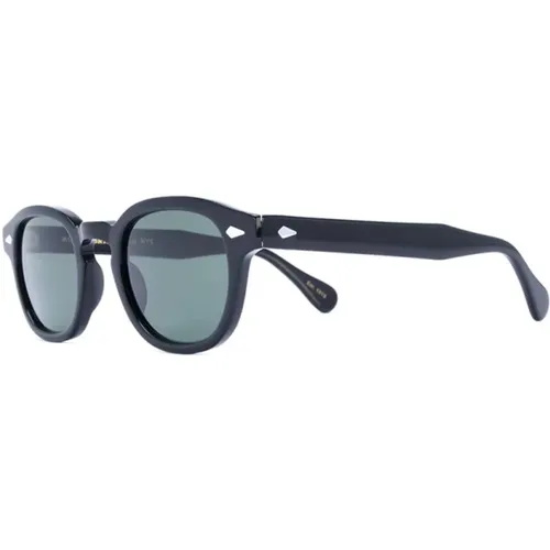 Schwarze G15 Sonnenbrille , unisex, Größe: 49 MM - Moscot - Modalova
