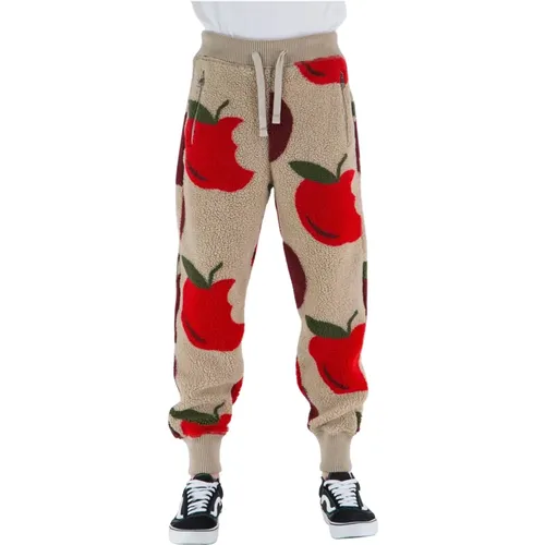Tapered Joggers with Apple Motif , male, Sizes: S - JW Anderson - Modalova