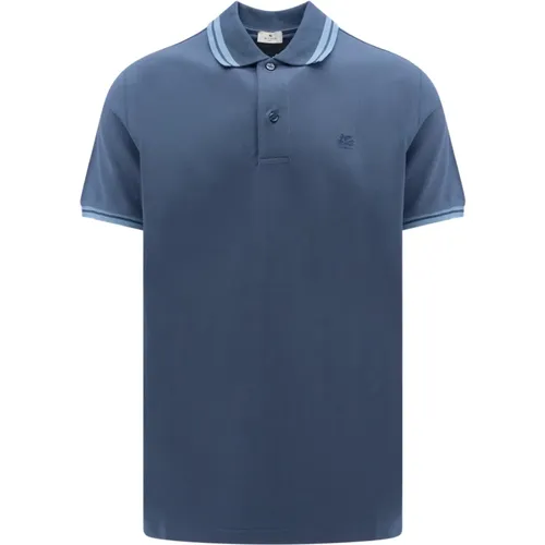 Pegaso Embroidered Polo Shirt , male, Sizes: L, 2XL, XL - ETRO - Modalova