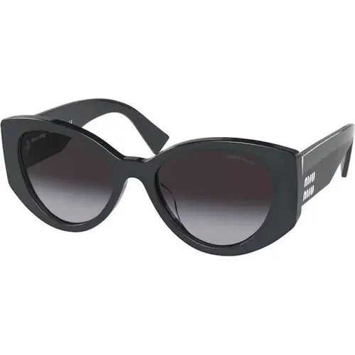 Grey MU 03Ws 06U5D1 Sunglasses , female, Sizes: 53 MM - Miu Miu - Modalova
