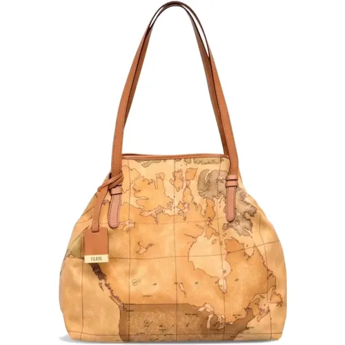 Klassische Geo-Print-Schultertasche - Alviero Martini 1a Classe - Modalova