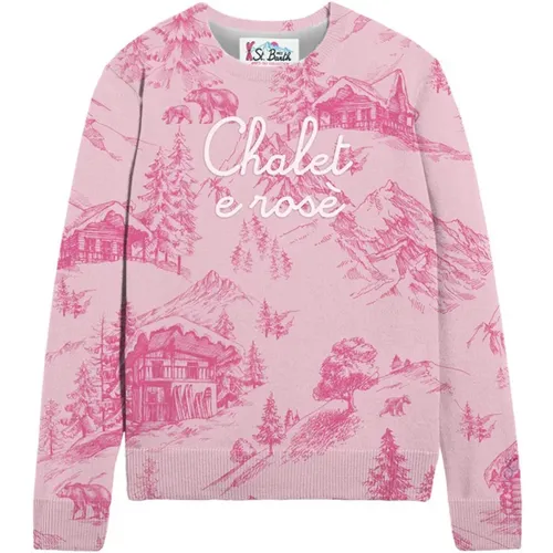 Winterland Chalet Soft Crewneck Sweater , Damen, Größe: S - MC2 Saint Barth - Modalova