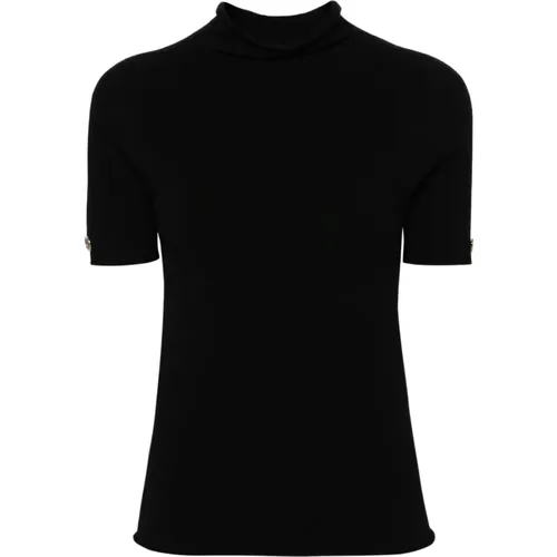 Schwarze Gestrickte T-Shirts und Polos - Twinset - Modalova