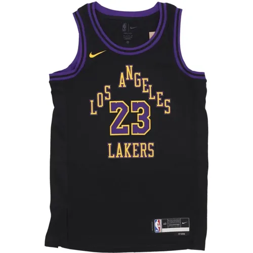 LeBron James NBA City Edition Tank Top , male, Sizes: XL, 2XL, S, L, M - Nike - Modalova