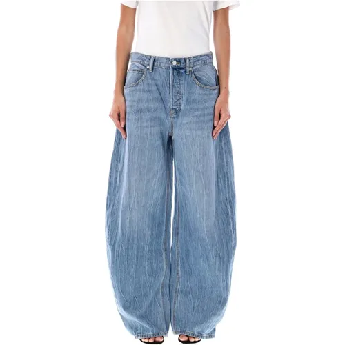 Vintage Oversized Wide-Leg Jeans , female, Sizes: W27, W25 - alexander wang - Modalova