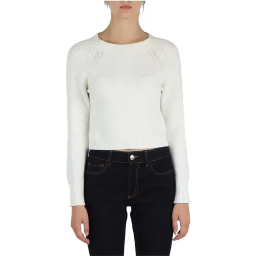 Cropped Viscose Sweater Norvege , Damen, Größe: S - EMME DI MARELLA - Modalova