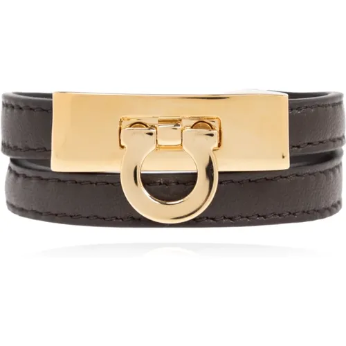 Lederarmband , Damen, Größe: S - Salvatore Ferragamo - Modalova