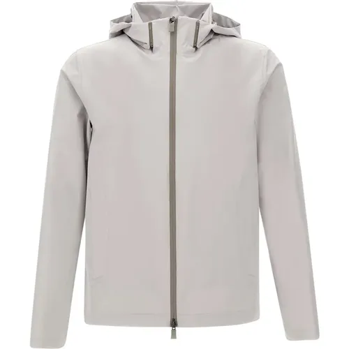 Mens Grey Laminar Jacket , male, Sizes: M, L, XL - Herno - Modalova