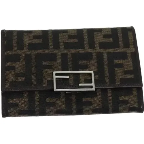 Pre-owned Canvas wallets , female, Sizes: ONE SIZE - Fendi Vintage - Modalova