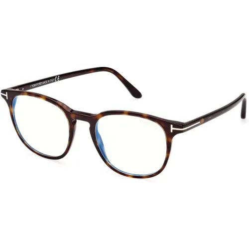 Stilvolle Brille Ft5832-B in Braun , Herren, Größe: 48 MM - Tom Ford - Modalova