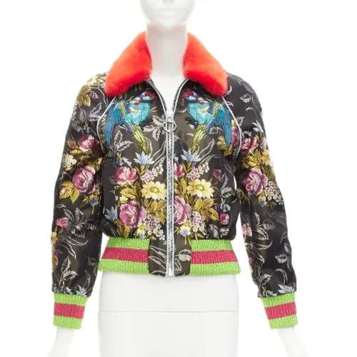 Pre-owned Silk outerwear , female, Sizes: XS - Gucci Vintage - Modalova