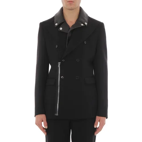 Schwarze Herrenjacke mit Stil - Moschino - Modalova