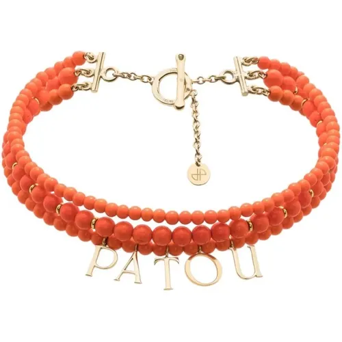 Perlenkette mit T-Bar Verschluss - Patou - Modalova