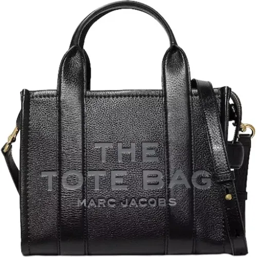 Small Leather Tote Bag with Zipper , female, Sizes: ONE SIZE - Marc Jacobs - Modalova