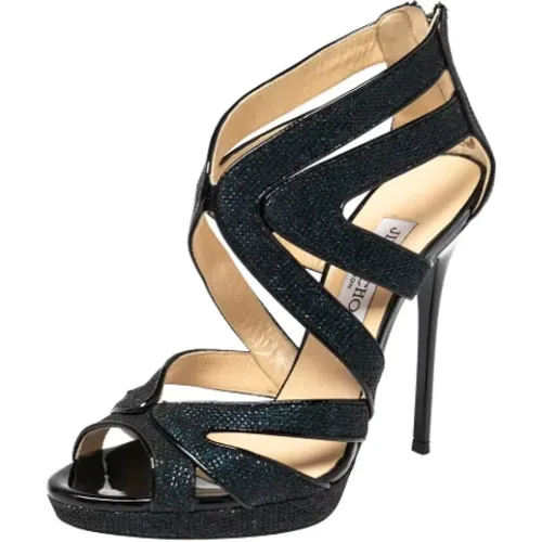 Pre-owned Leather sandals , female, Sizes: 3 1/2 UK - Jimmy Choo Pre-owned - Modalova
