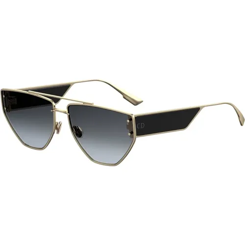 Gold/Grau Braun Getönte Sonnenbrille , Damen, Größe: 61 MM - Dior - Modalova