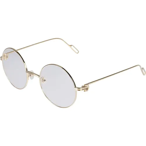 Gold Transparent Ct0158O Eyeglasses , unisex, Sizes: 51 MM - Cartier - Modalova