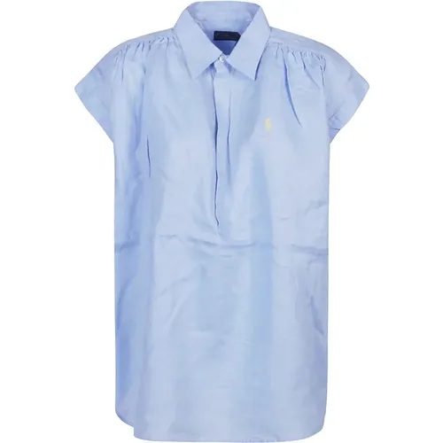 Short Sleeve Button Front Shirt , female, Sizes: XS, S - Ralph Lauren - Modalova