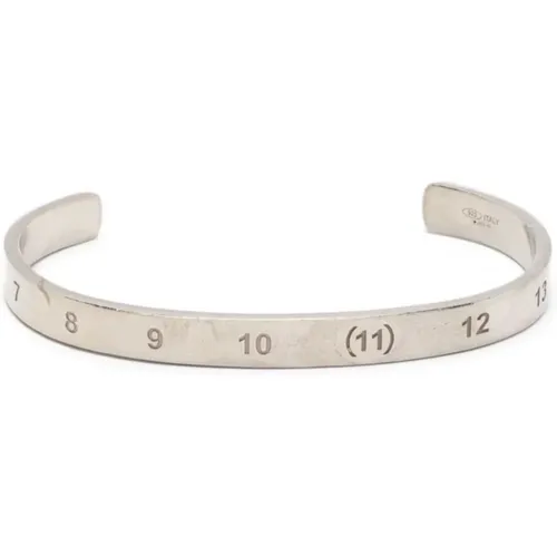 Silbernes Manschettenarmband , Damen, Größe: XL - Maison Margiela - Modalova