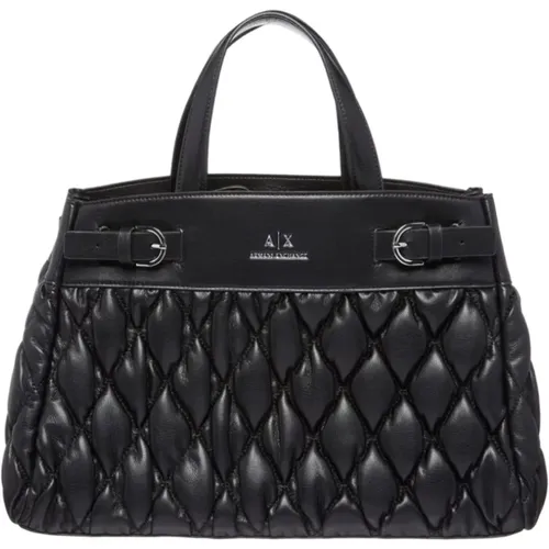 Schwarze Handtasche Chic Stil - Armani Exchange - Modalova