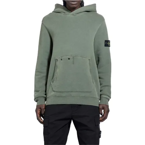 Cotton Jersey Hoodie with Kangaroo Pocket , male, Sizes: M, S, 2XL, L, XL - Stone Island - Modalova