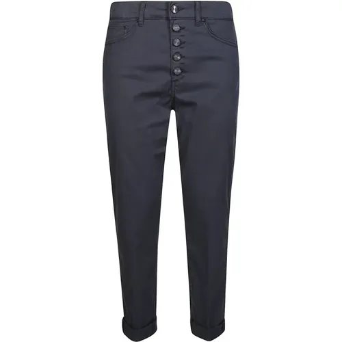 Lyocell Stylish Trousers , female, Sizes: W27 - Dondup - Modalova