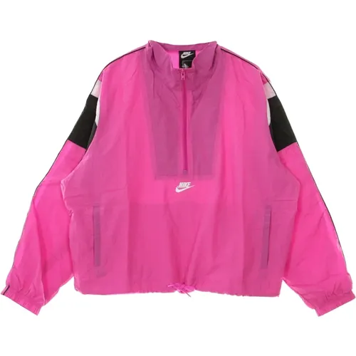 Heritage Jacket Short Windbreaker Fire , female, Sizes: S, L - Nike - Modalova