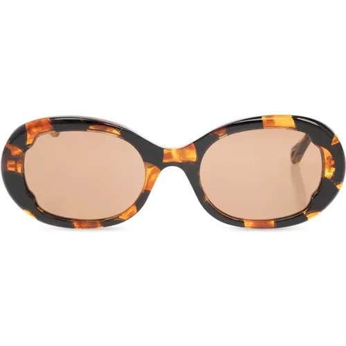 Sonnenbrillen mit graviertem Logo , Damen, Größe: 53 MM - Chloé - Modalova